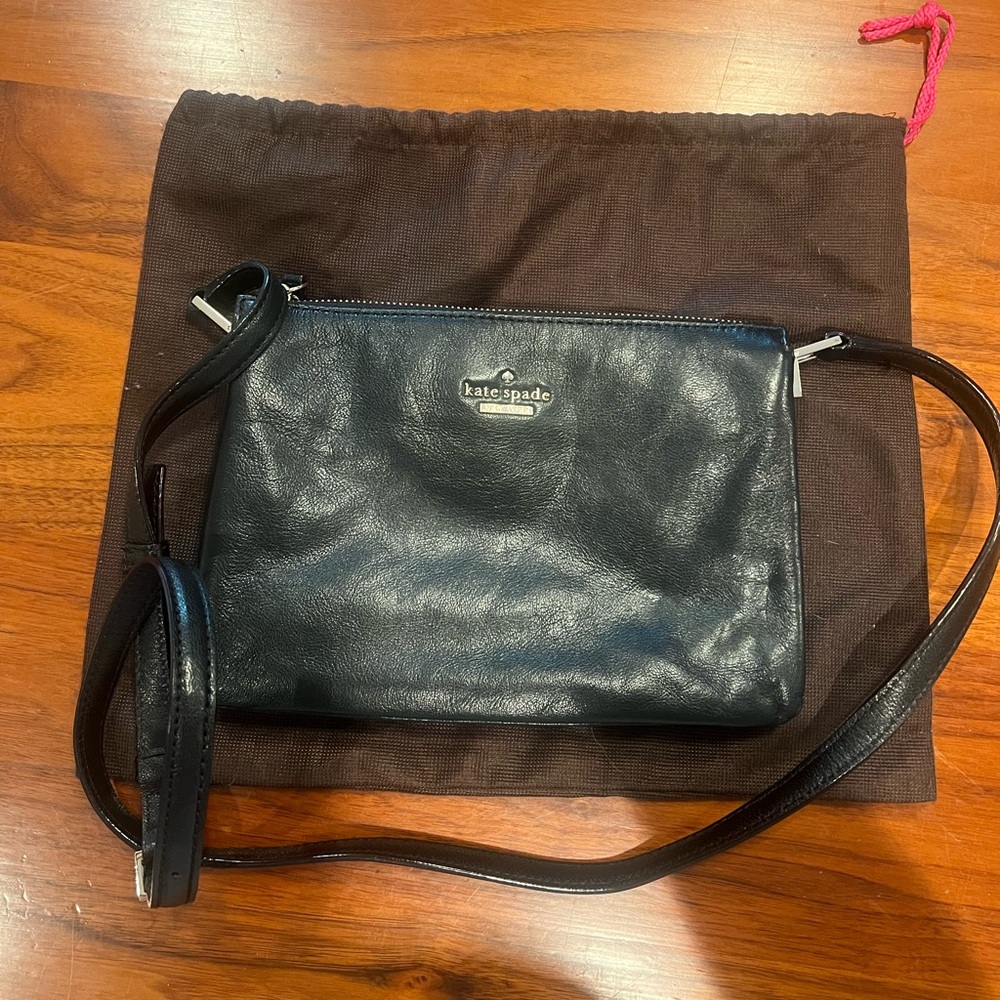 Kate Spade Black Leather Crossbody